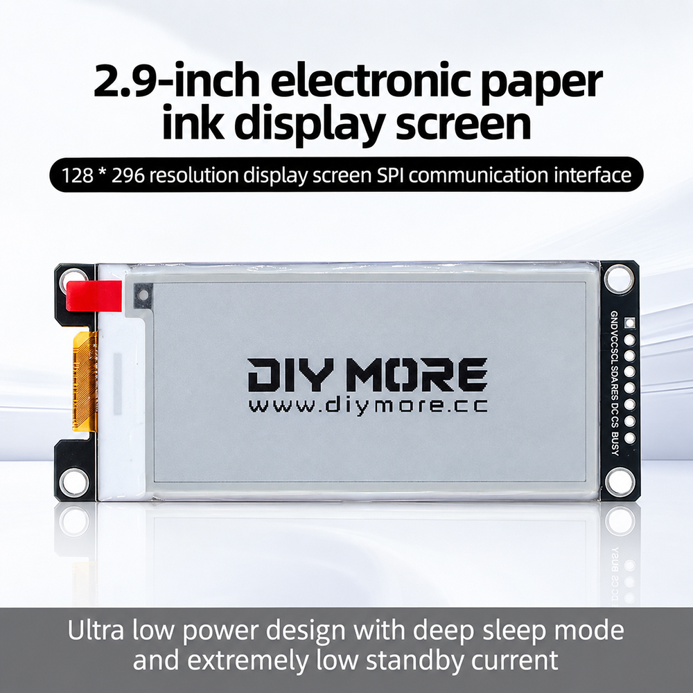 Display Epaper 2.9 - 2,9'' Schwarz-Weiß-Rot-Gelb-Display 2,9 Zoll E-Paper-Modul E-Paper