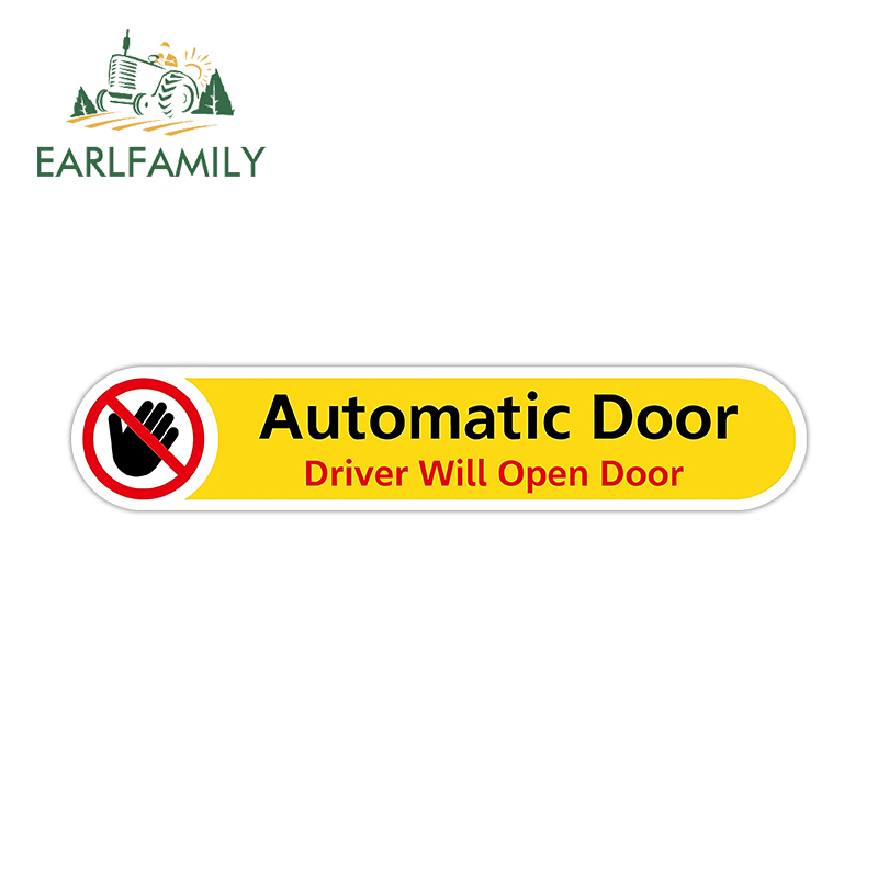 Home Automation System Diy - EARLFAMILY Automatischer Türaufkleber, kreative Aufkleber, schöner